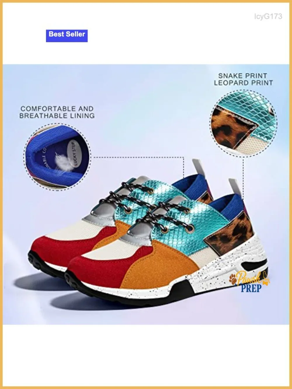 High Heel Wedge Sneakers Fashion Cliff Platform Retro Lace Up Casual Shoes